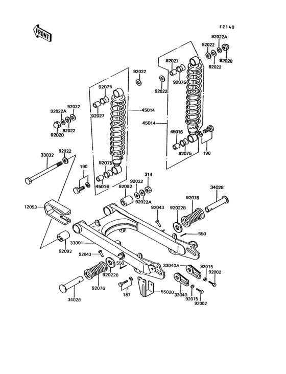 Swingarm/shock absorber