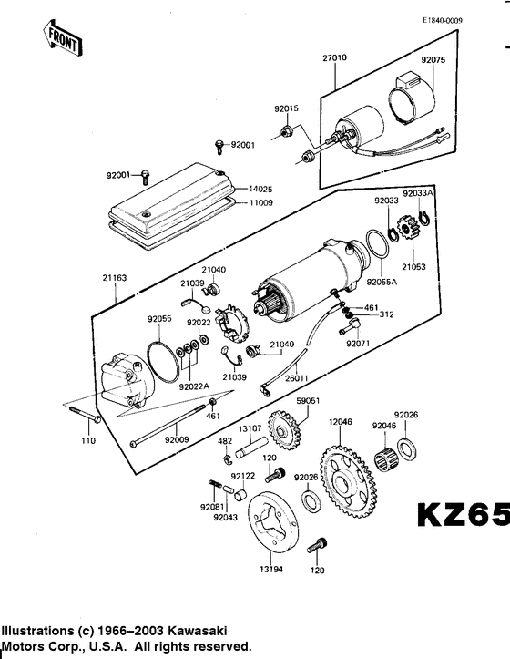 Starter motor/starter clutch