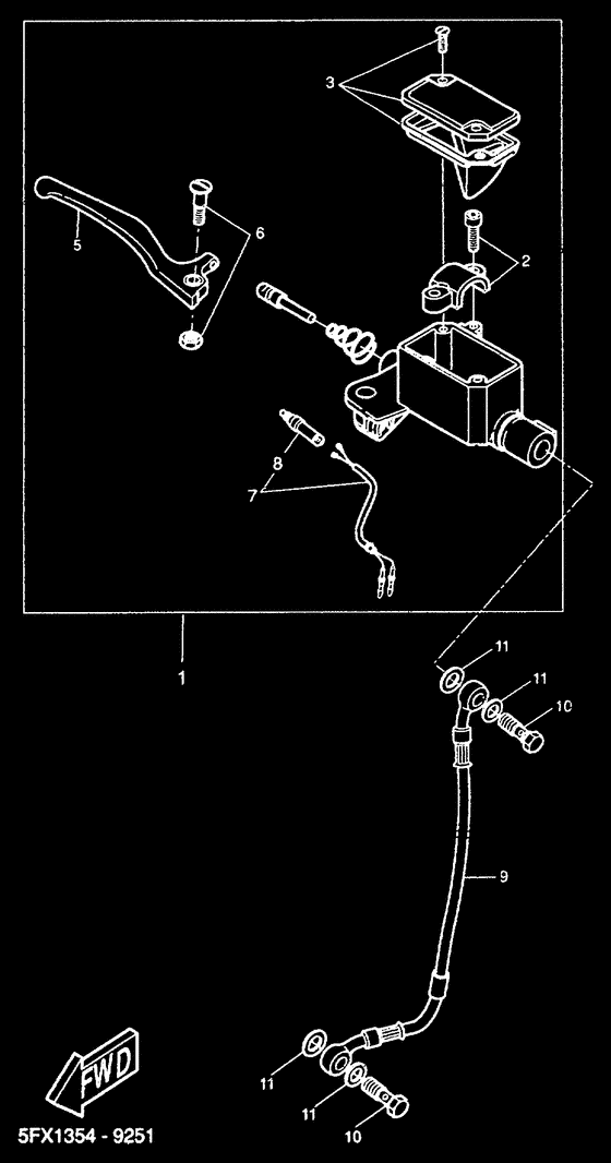 CW50RS Главный тормозной цилиндр