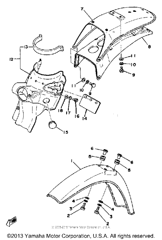 Front fender - rear fender