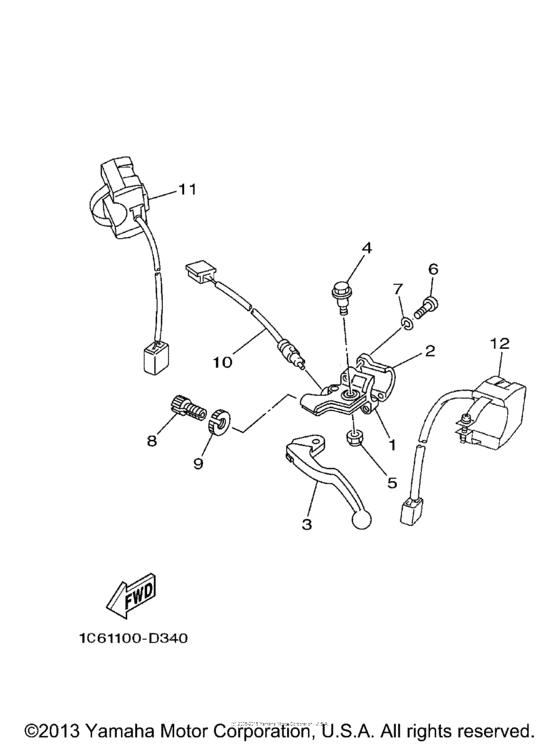 TTR230T Рулевые переключатели