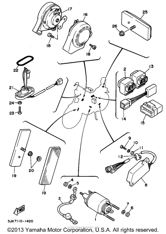 XV1100G Электрика