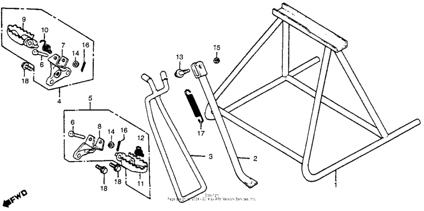 Side stand + step