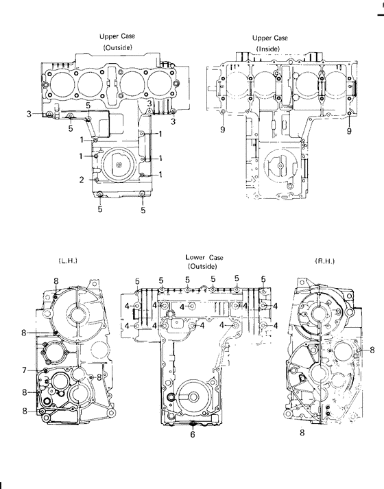 Crankcase bolt & stud pattern