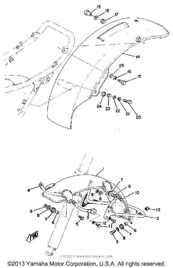 Front fender - rear fender
