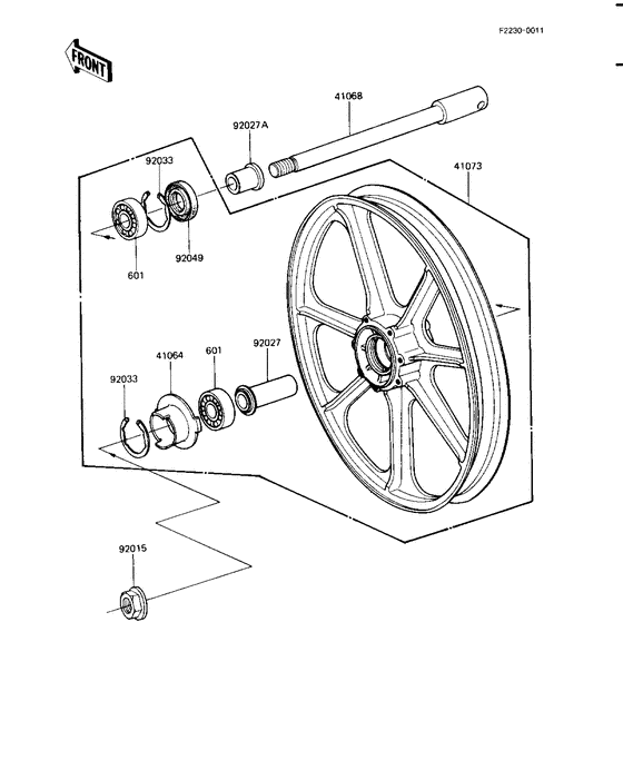 Front wheel/hub