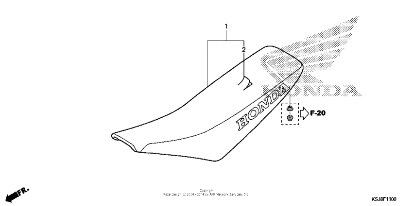 CRF100F Сиденье