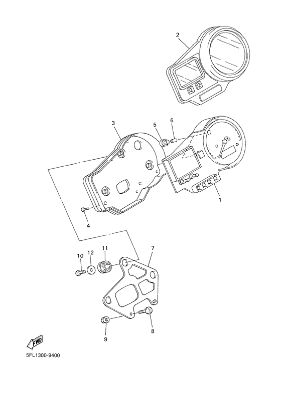 YZF-R7 Приборы