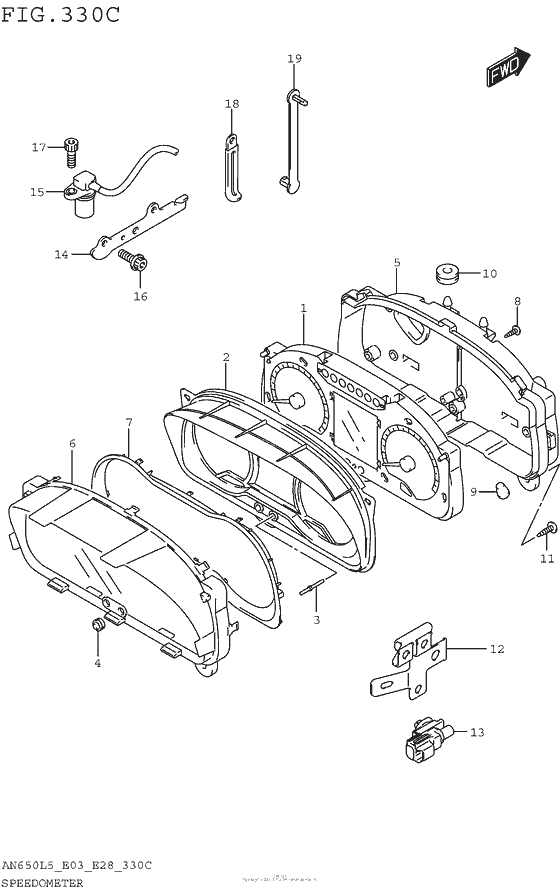 Speedometer (An650Zl5 E28)
