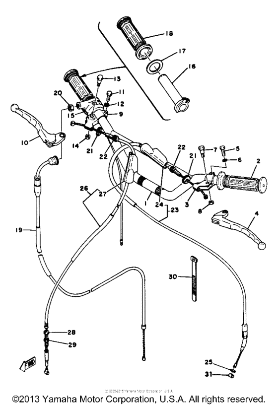 Handle wire