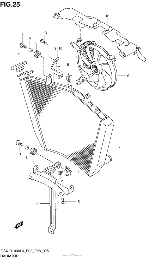 Radiator (Gsx-R1000L4 E03)