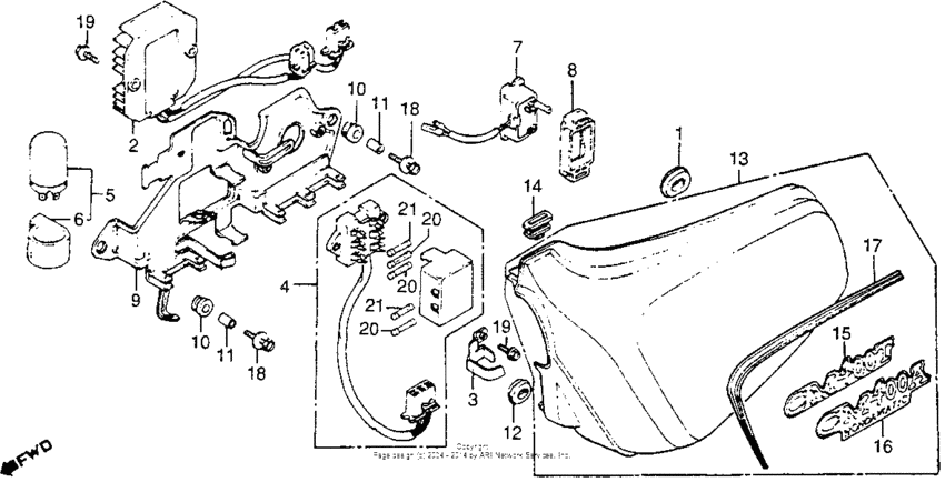Left side cover + rectifier