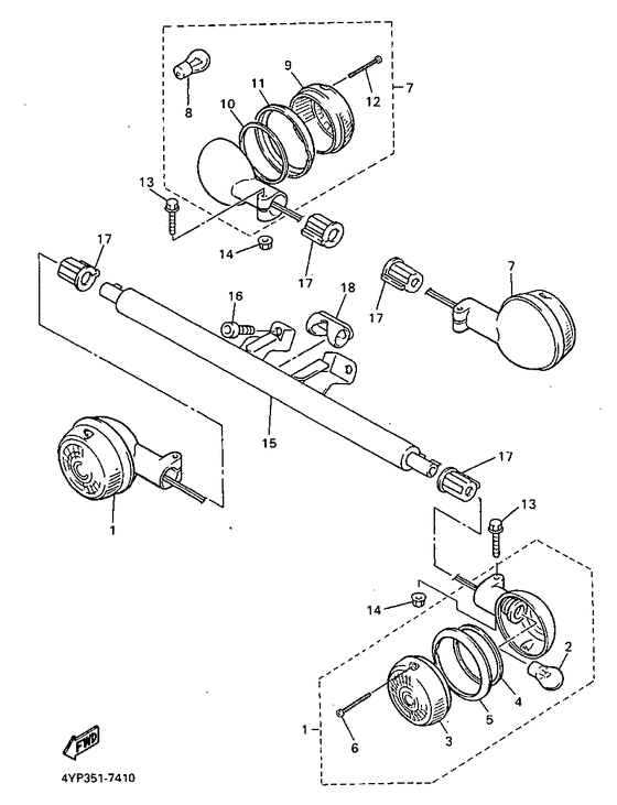 XVZ1300A Поворотники