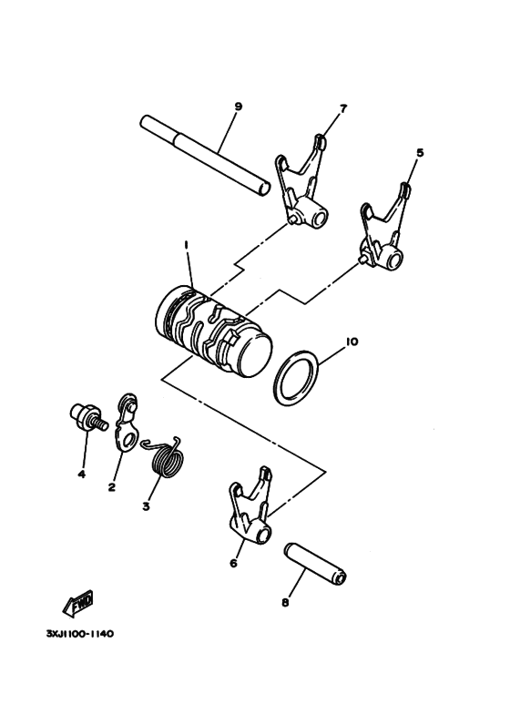 Shift cam & fork