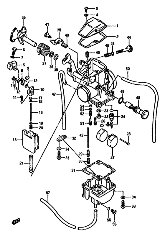 Carburetor assy