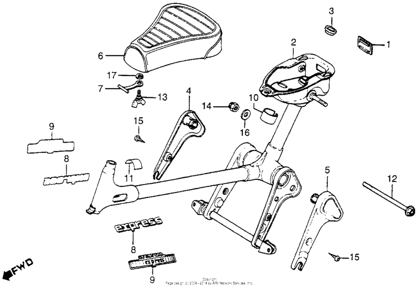 Frame + seat