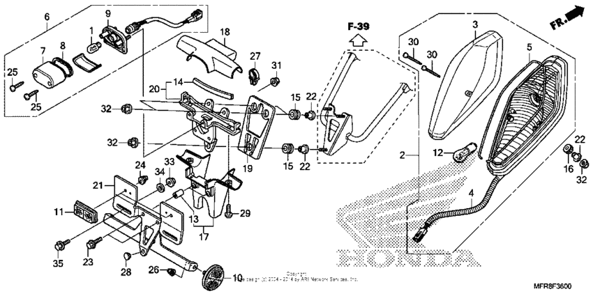 Taillight + license light (1)