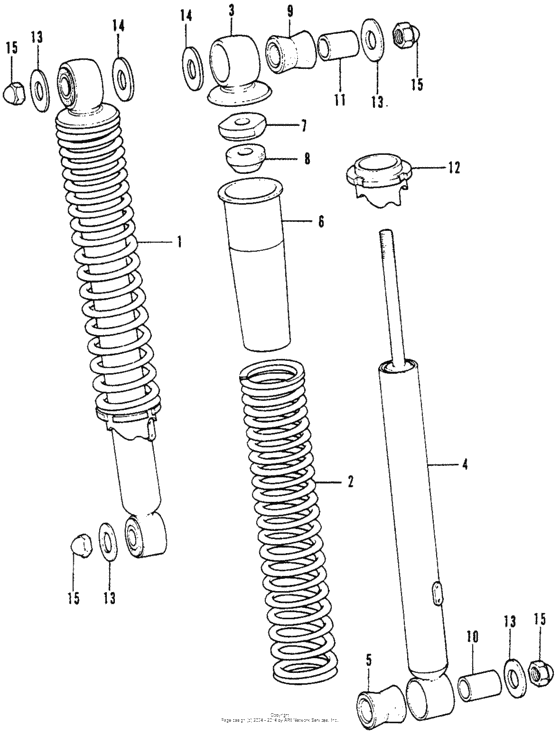 Rear shock absorber k1