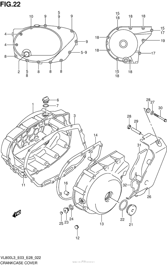 VL800 Боковые крышки