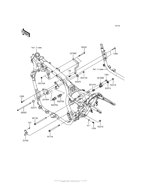 VN1700 Рама ,крепежные детали