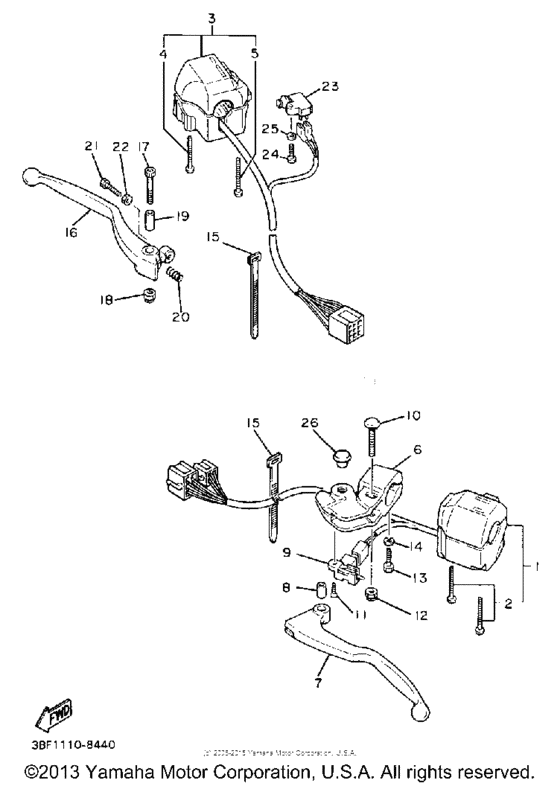 Handle switch-lever