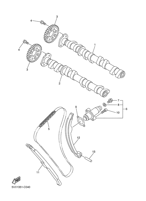 FZ6-S Camshaft & chain