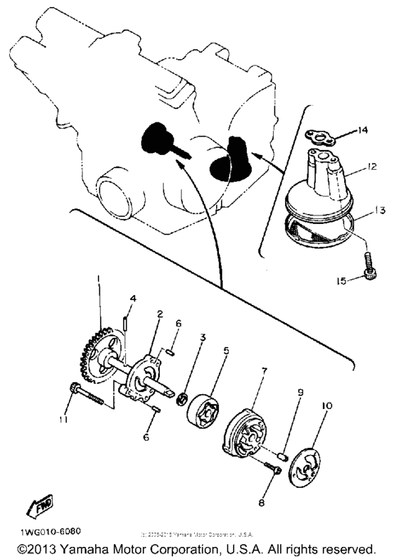 FZR400W Масляный насос