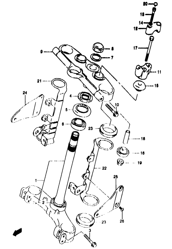 GSF1200 Траверса нижняя