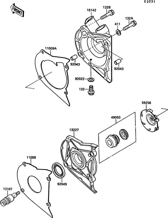 EX500 Водяной насос
