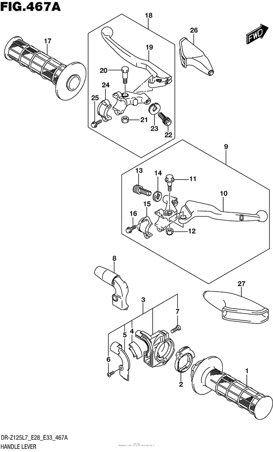 Handle Lever (Dr-Z125 E28)
