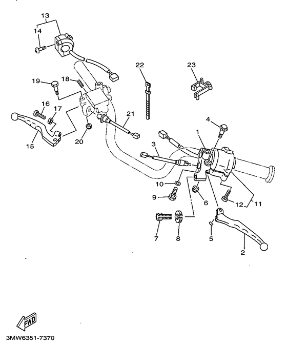 Handle switch. lever