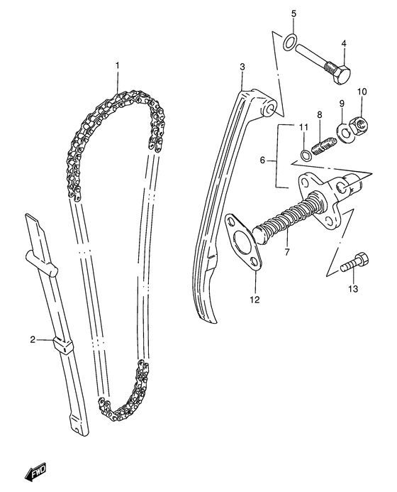 GN125 Держатель направляющей