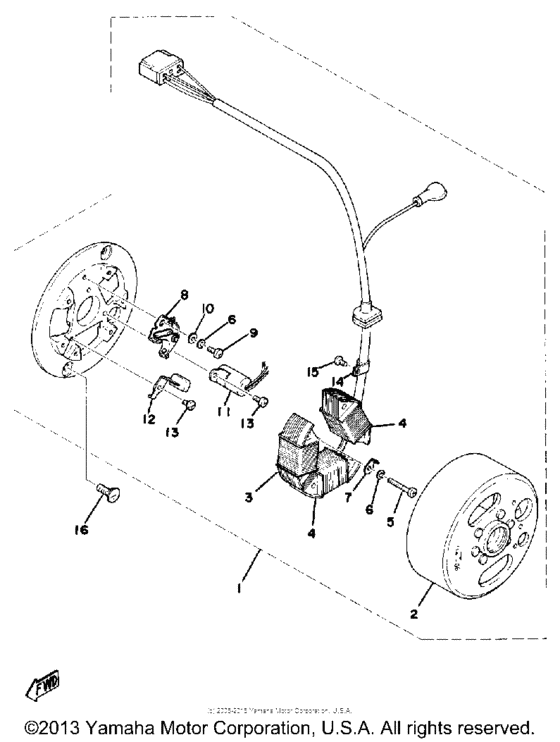 Flywheel magneto