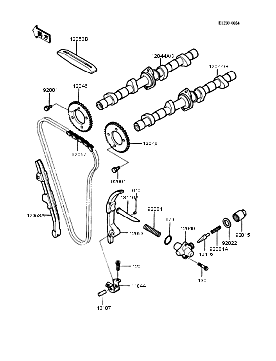 ZX400 Распредвал