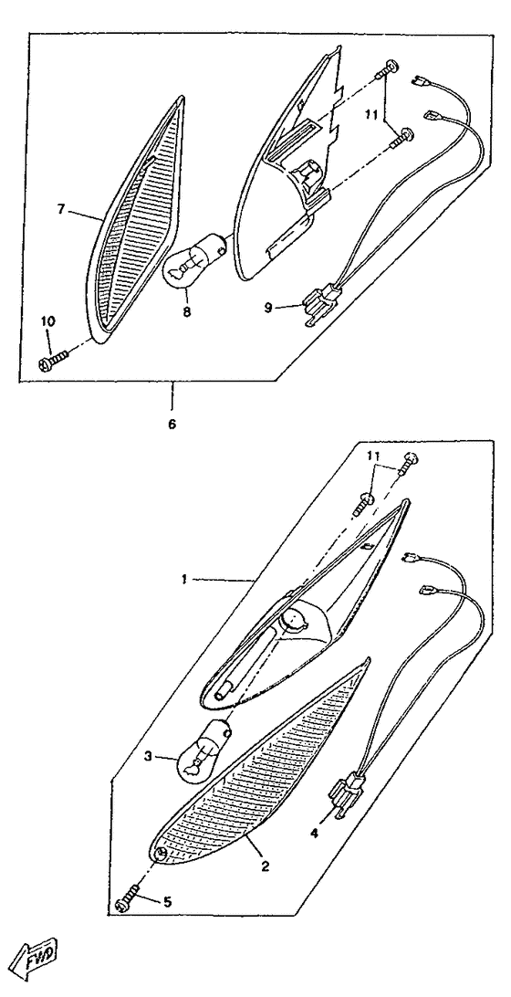 CW50RS Поворотники