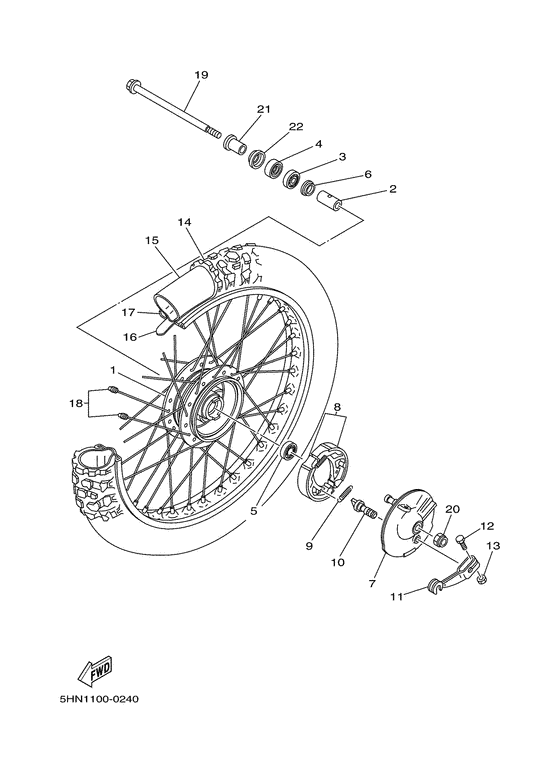  Переднее колесо