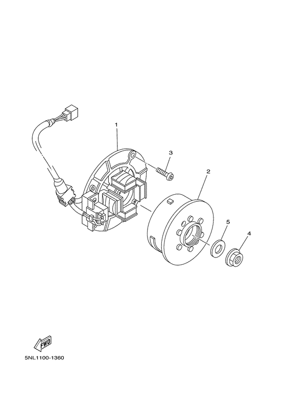 YZ250F Генератор