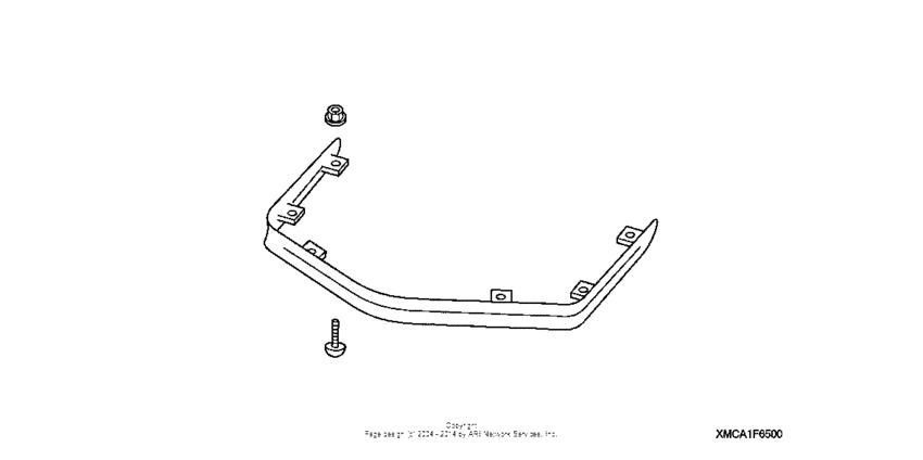 GL1800 Trunk spoiler (lower)