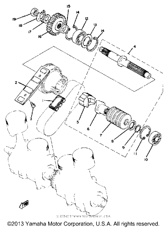 Primary shaft chain
