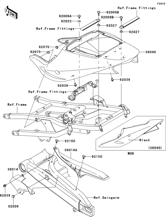Side covers/chain cover(zx900-f1)