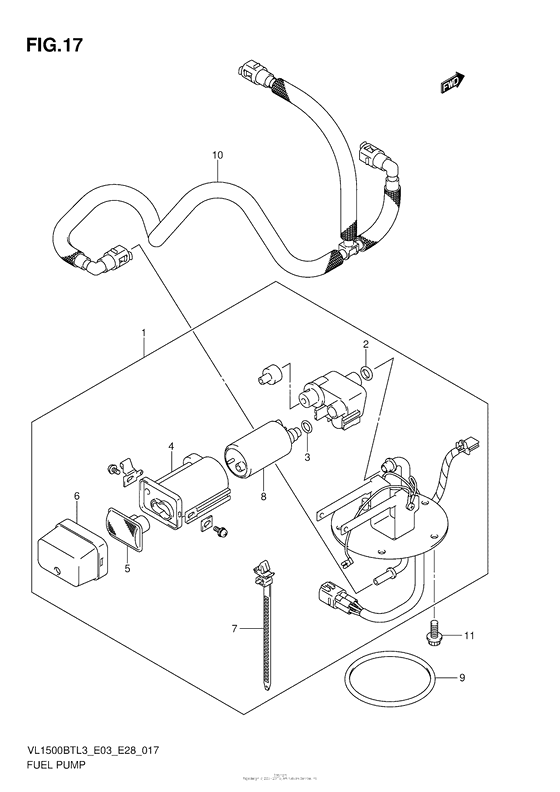 VL1500BT Топливный насос
