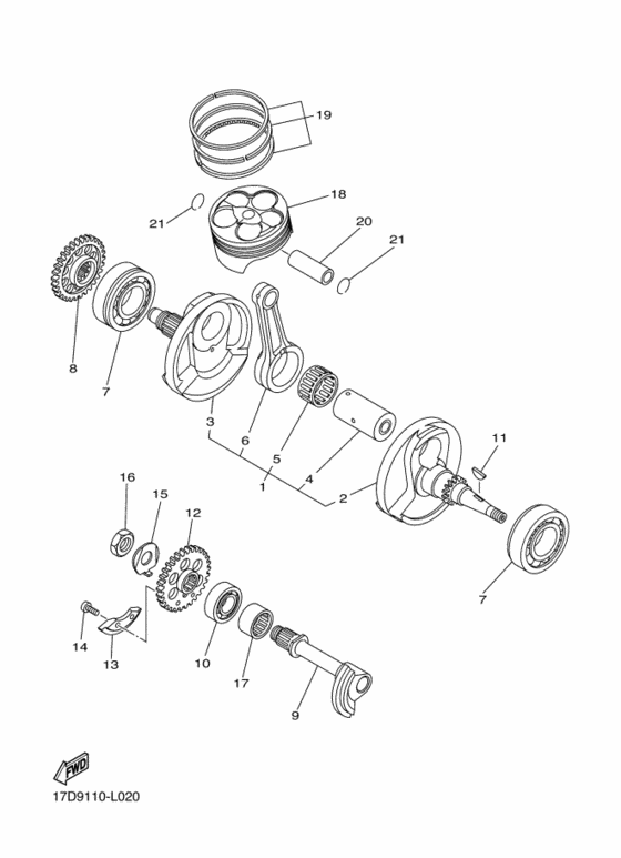 Crankshaft & piston