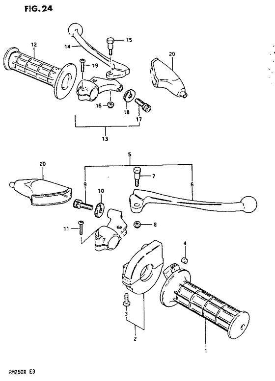 Handle glip-lever