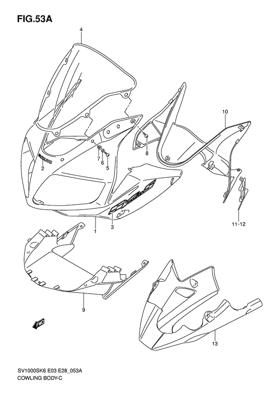 Cowling body