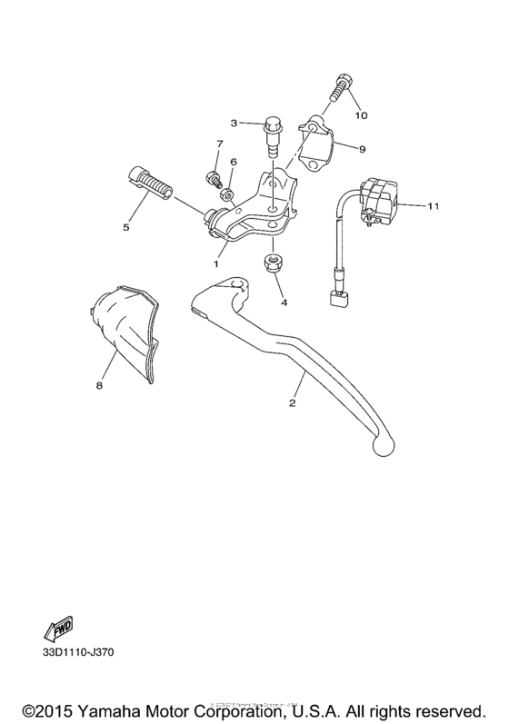 YZ250FFW Рулевые переключатели