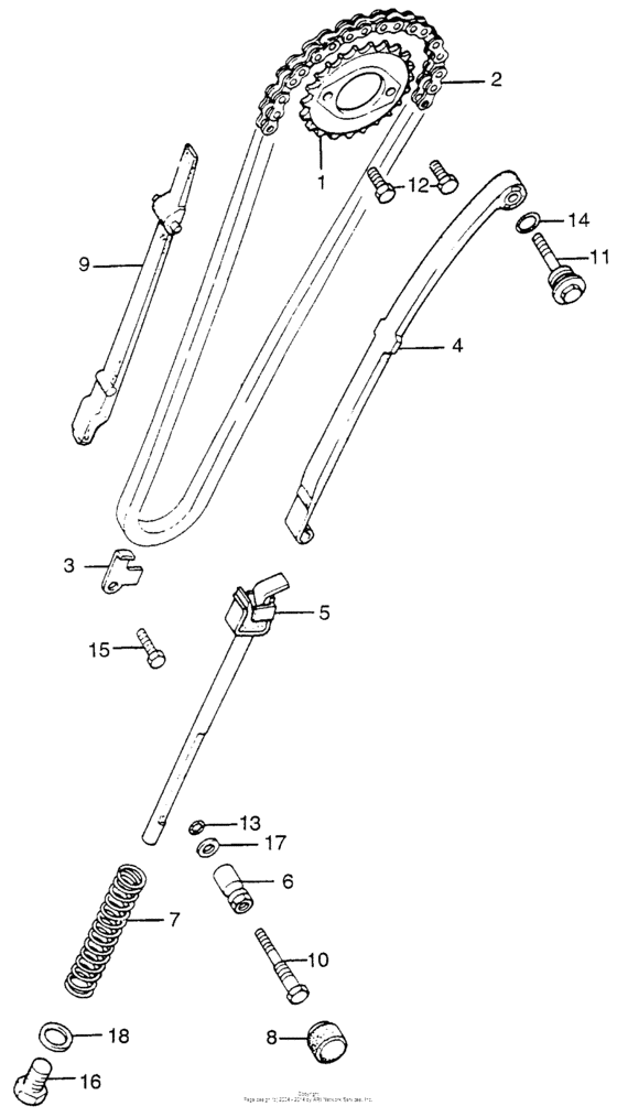 Cam chain + tensioner