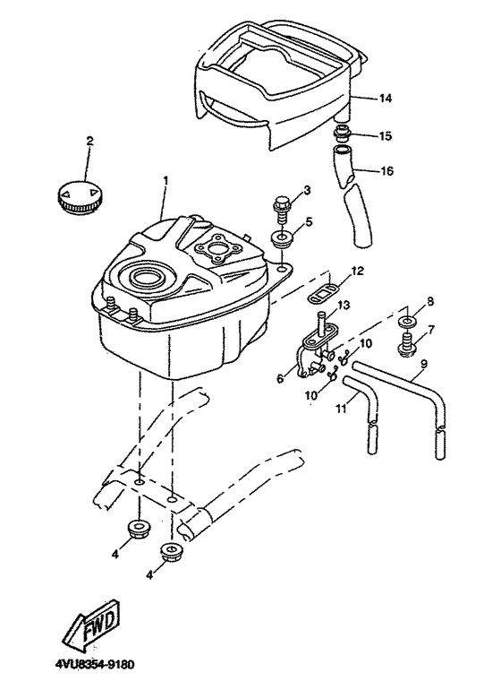 CW50 Топливный бак
