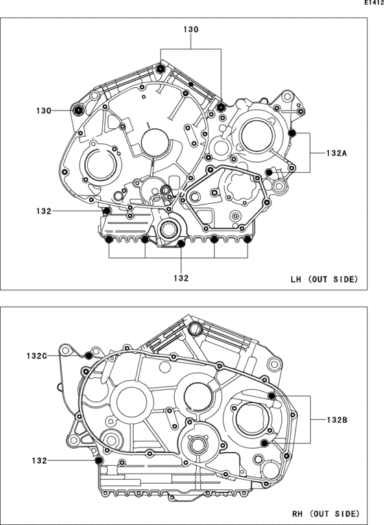 VN900 Болты крепления картера