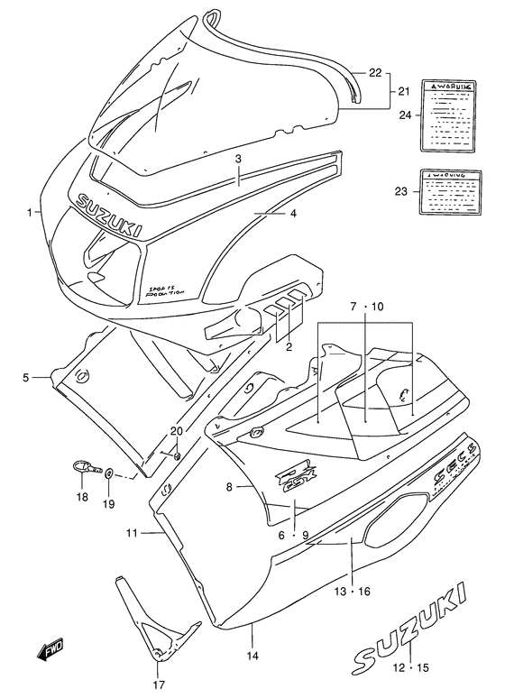 Cowling body