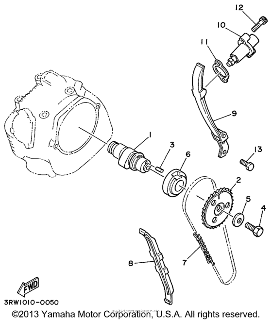 TTR225LC Цепь механизма газораспределения
